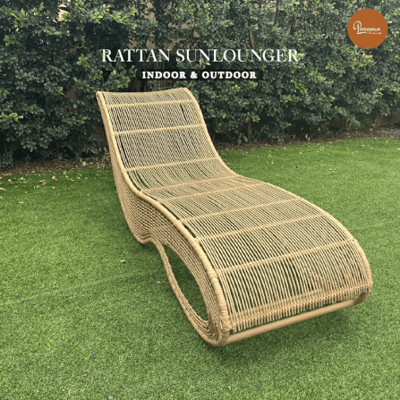 เตียงริมสระ PAREENA DECOR รุ่น COCOA CURVE SUNBED เตียงอาบแดดหวายเทียม_4